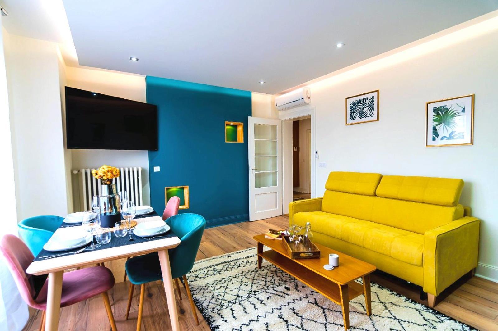 Bel Ami 01 - Turquoise & Or - Moderne Chic - Centre Ville - Acces Jardin - Clim - Wifi - Parking - Localisation Ideale ستشيلتيغهيم المظهر الخارجي الصورة