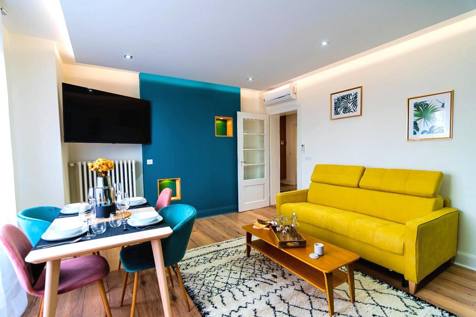 Bel Ami 01 - Turquoise & Or - Moderne Chic - Centre Ville - Acces Jardin - Clim - Wifi - Parking - Localisation Ideale ستشيلتيغهيم المظهر الخارجي الصورة